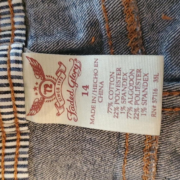 Faded Glory Jean shorts 14 - Picture 3 of 8